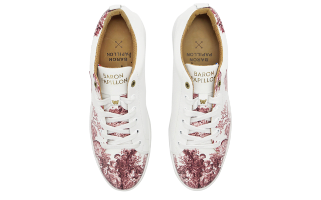 Baron Papillon - Sneaker Baron Papillon Basse Marie-Antoinette vieux rose
