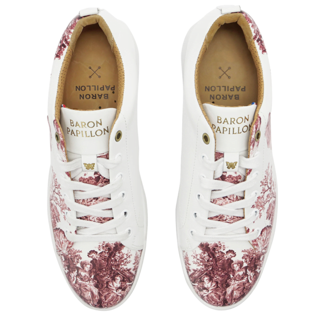 Baron Papillon - Sneaker Baron Papillon Basse Marie-Antoinette vieux rose