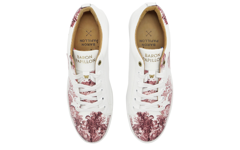Baron Papillon - Sneaker Baron Papillon Basse Marie-Antoinette vieux rose