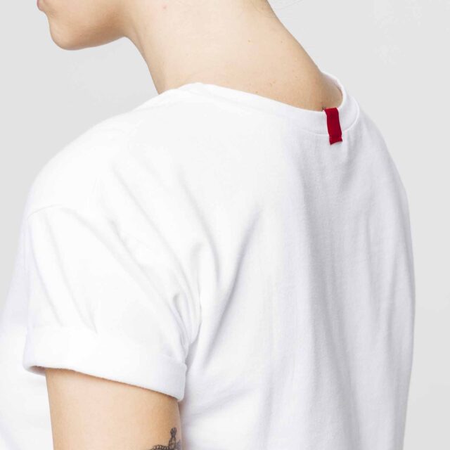 1083 - T-SHIRT COL ROND 403 UNI coton bio blanc Femme