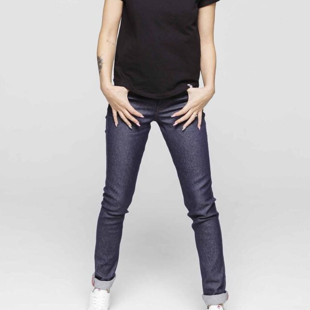 1083 - T-SHIRT COL ROND 403 UNI coton bio noir Femme