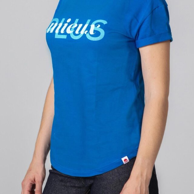 1083 - T-SHIRT COL ROND 403 PLUS MIEUX coton bio electrique Femme