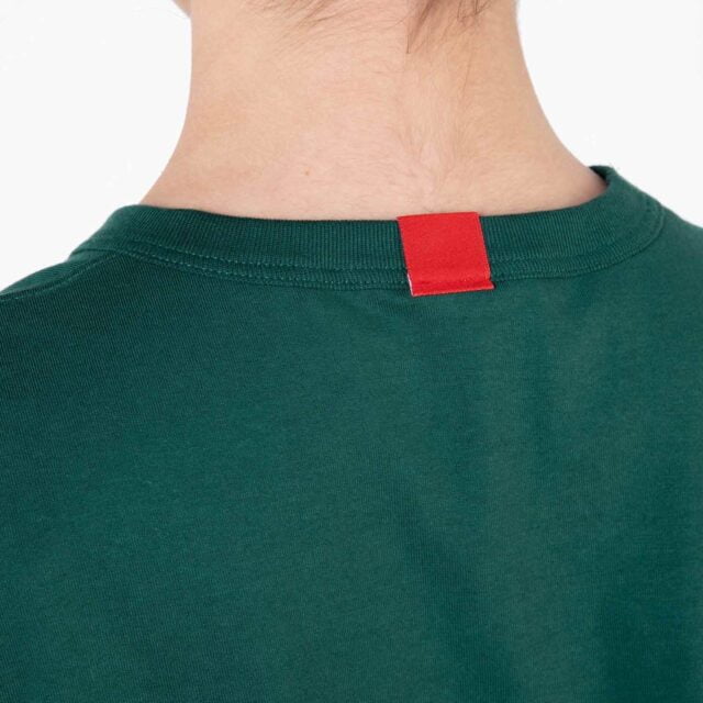 1083 - T-SHIRT DROIT 404 UNI coton bio vert emeraude Femme