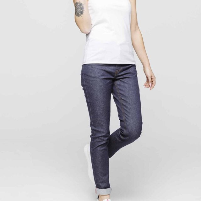 1083 - DEBARDEUR DROIT 450 UNI coton bio blanc Femme