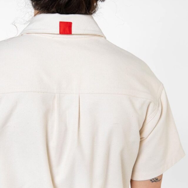 1083 - COMBISHORT AMPLE 572 UNI coton bio denimoriginal ecru Femme