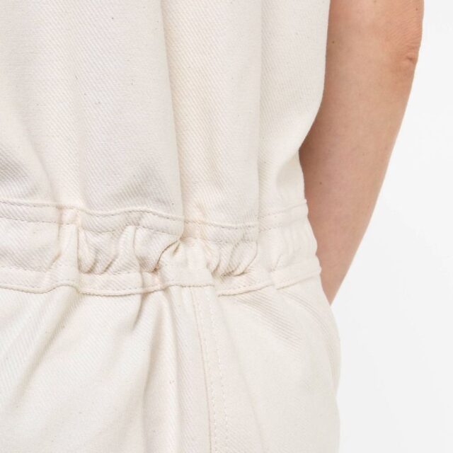 1083 - COMBISHORT AMPLE 572 UNI coton bio denimoriginal ecru Femme