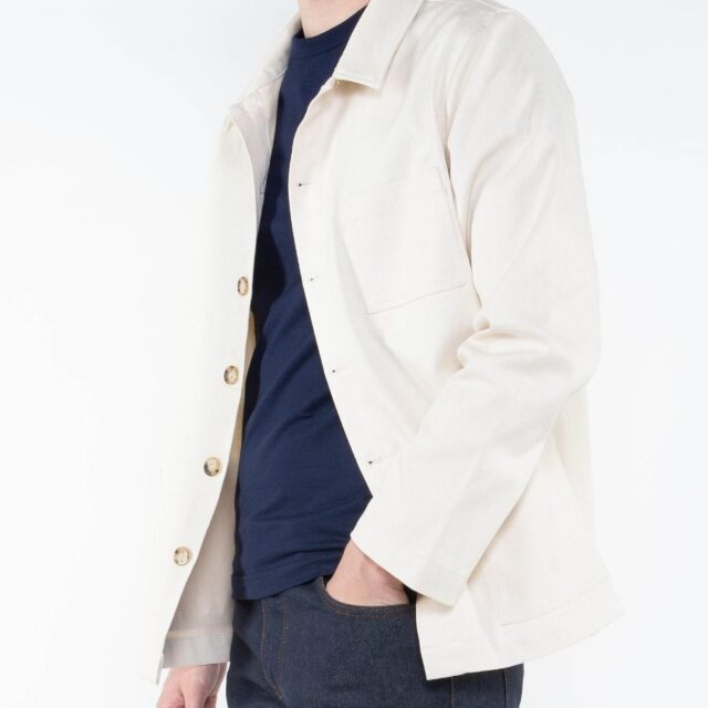 1083 - VESTE DE TRAVAIL DROITE 703 coton bio denimoriginal écru Homme