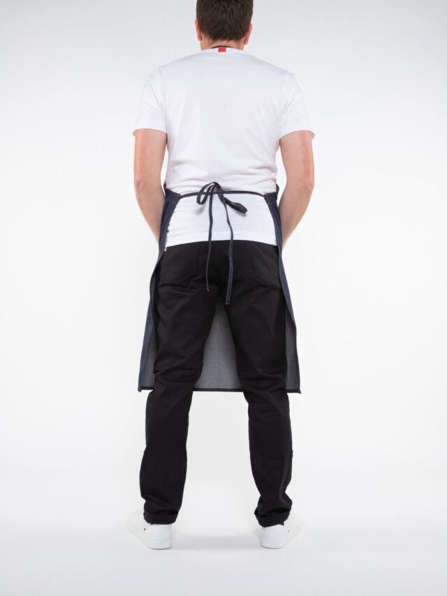 1083 - TABLIER JEANS 820 coton bio superdenim bleu Unisexe