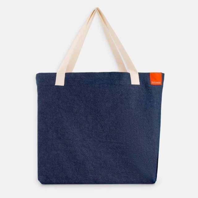 1083 - SAC 850 LES HIRONDELLES coton bio surcycle bleu Unisexe