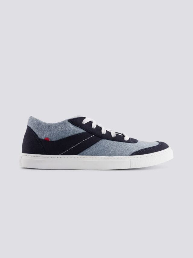 1083 - SNEAKERS VEGAN 901V jeans recycle bleu clair bleu Unisexe