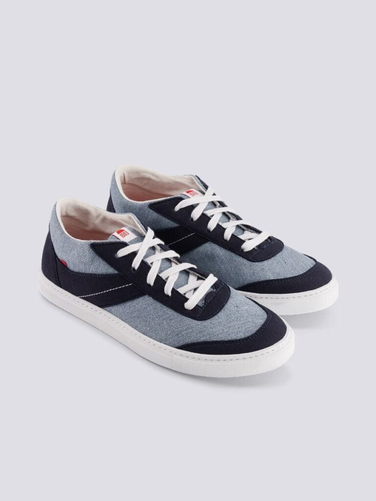 1083 - SNEAKERS VEGAN 901V jeans recycle bleu clair bleu Unisexe