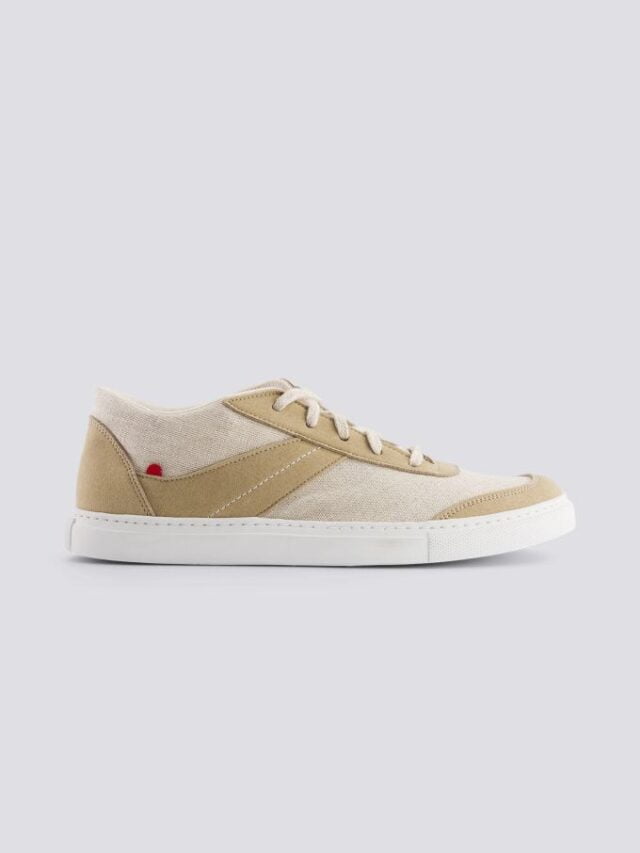 1083 - SNEAKERS LIN VEGAN 901V microfibre beige Unisexe