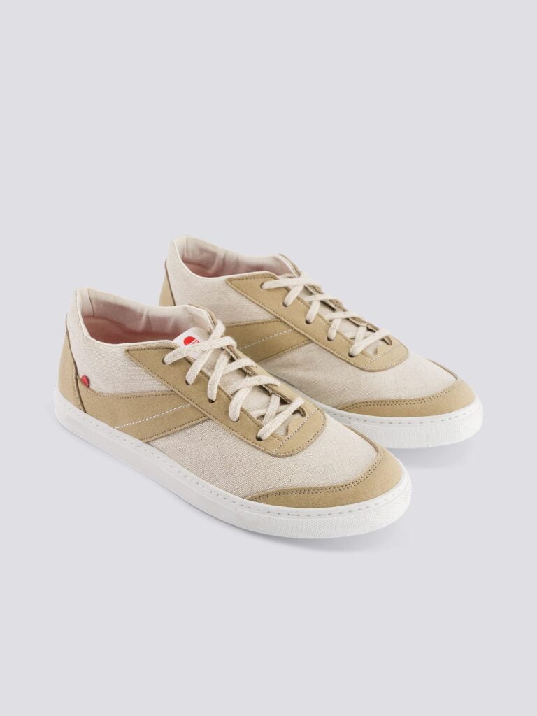 1083 - SNEAKERS LIN VEGAN 901V microfibre beige Unisexe