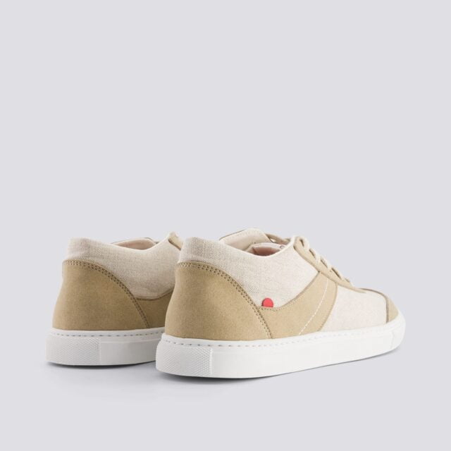 1083 - SNEAKERS LIN VEGAN 901V microfibre beige Unisexe