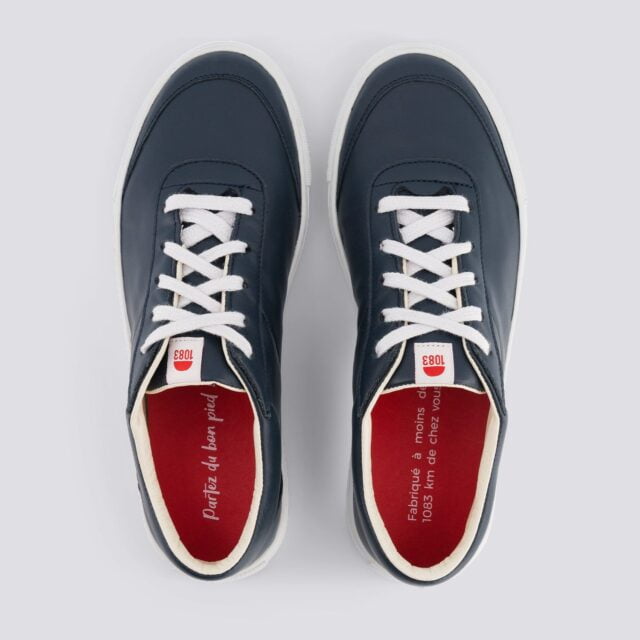 1083 - SNEAKERS 902 cuir bleu minéral Unisexe