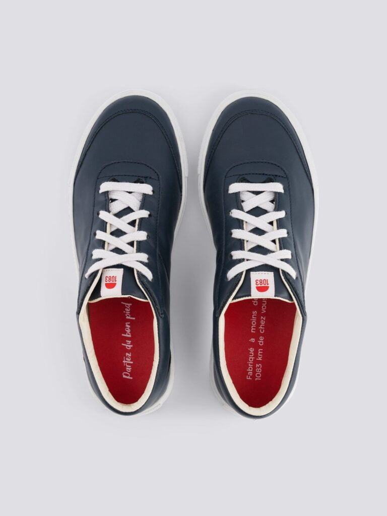 1083 - SNEAKERS 902 cuir bleu minéral Unisexe