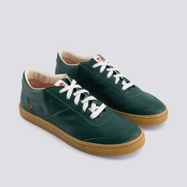 1083 - SNEAKERS 902 cuir vert sapin Unisexe