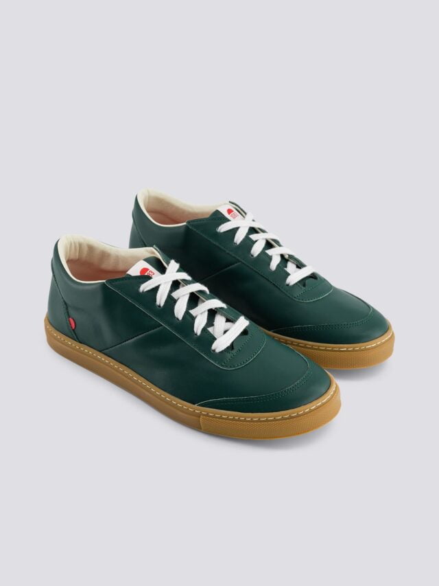 1083 - SNEAKERS 902 cuir vert sapin Unisexe