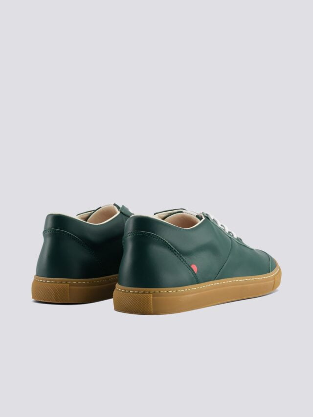 1083 - SNEAKERS 902 cuir vert sapin Unisexe