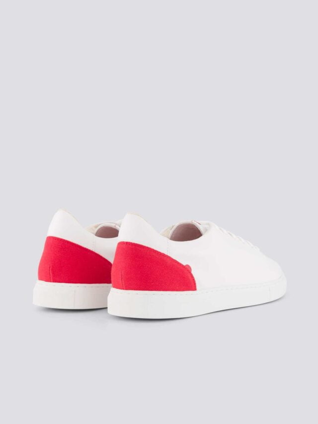 1083 - SNEAKERS 912 cuir rouge Unisexe