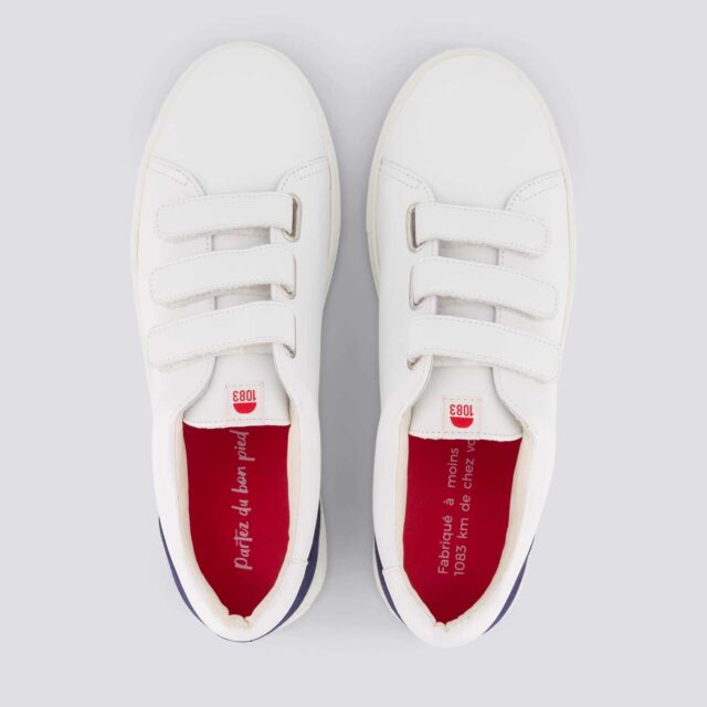 1083 - SNEAKERS 913 cuir bleu Unisexe