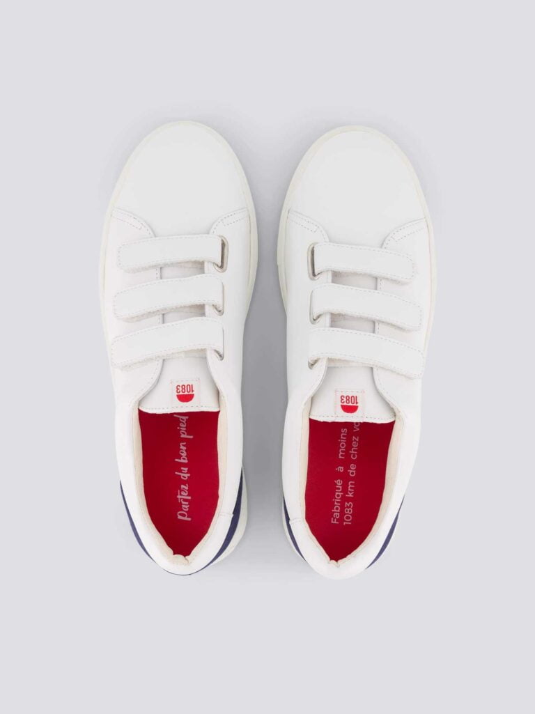 1083 - SNEAKERS 913 cuir bleu Unisexe