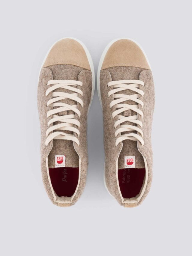 1083 - SNEAKERS LAINE 954 montantes greige Unisexe