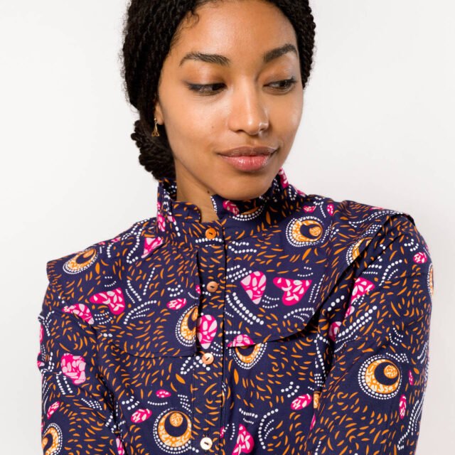 Nevice - Chemise à volants Jungle Love