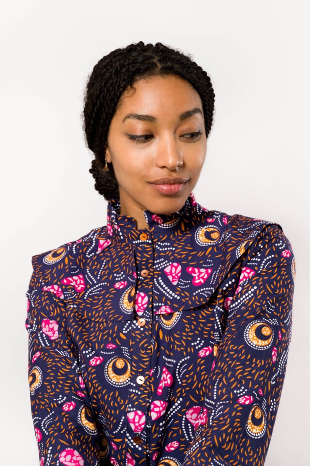 Nevice - Chemise à volants Jungle Love
