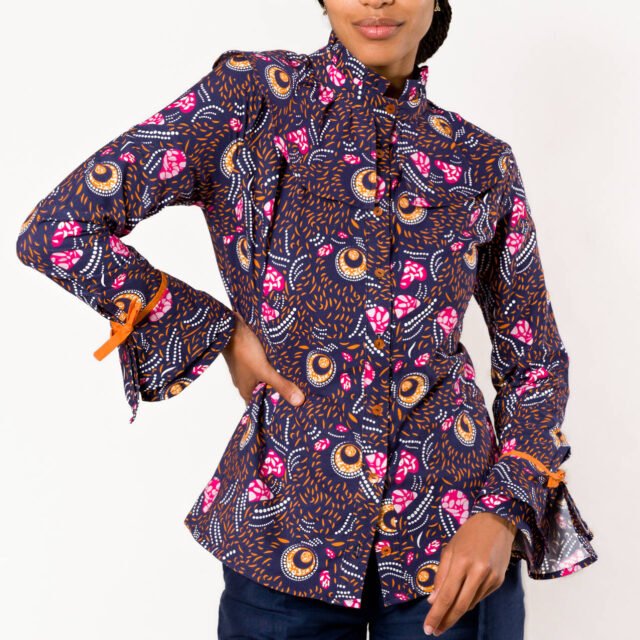 Nevice - Chemise à volants Jungle Love