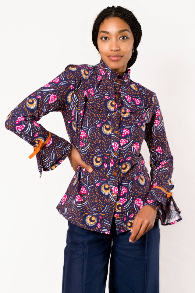 Nevice - Chemise à volants Jungle Love