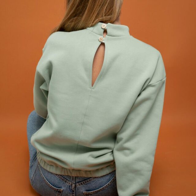 April & C - Pull Litsée – Vert d’eau