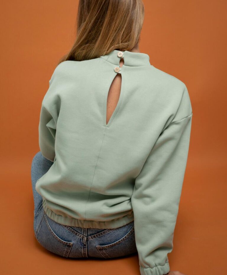 April & C - Pull Litsée – Vert d’eau