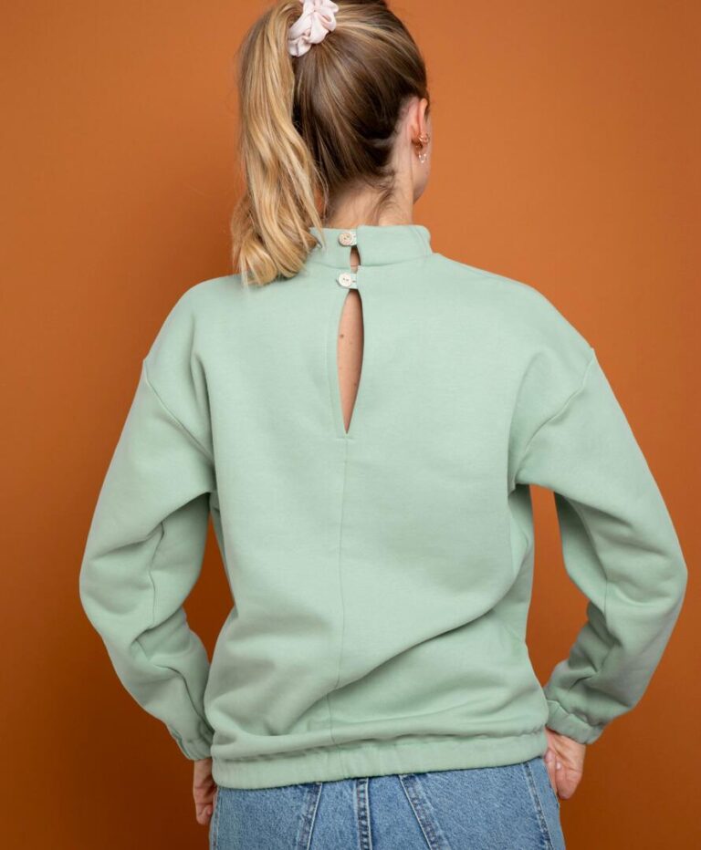 April & C - Pull Litsée – Vert d’eau