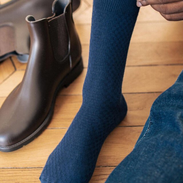 Montlimart - CHAUSSETTES ALVEOLE MARINE