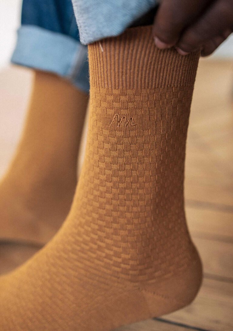 Montlimart - CHAUSSETTES ALVEOLE OCRE