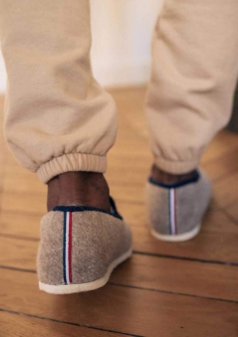 Montlimart - CHAUSSONS MARTIN BEIGE/MARINE