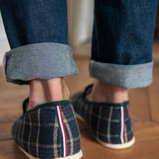 Montlimart - CHAUSSONS MARTIN TARTAN VERT