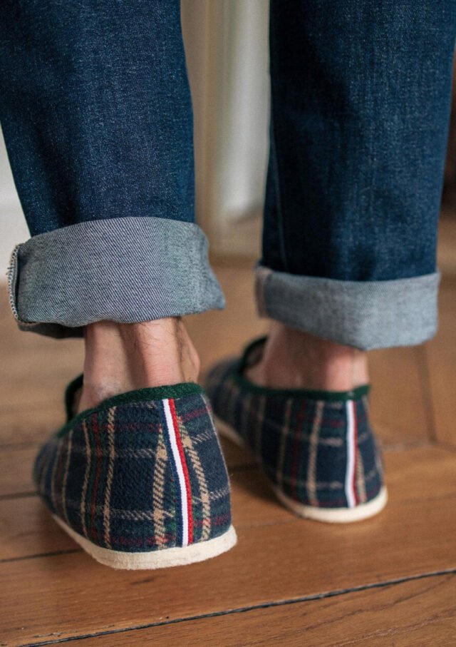 Montlimart - CHAUSSONS MARTIN TARTAN VERT