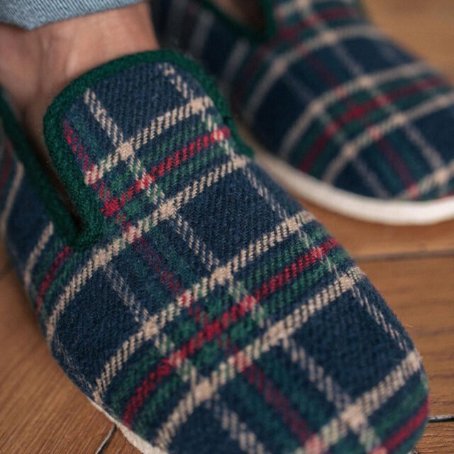 Montlimart - CHAUSSONS MARTIN TARTAN VERT