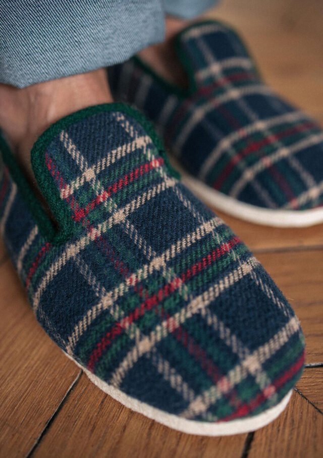 Montlimart - CHAUSSONS MARTIN TARTAN VERT