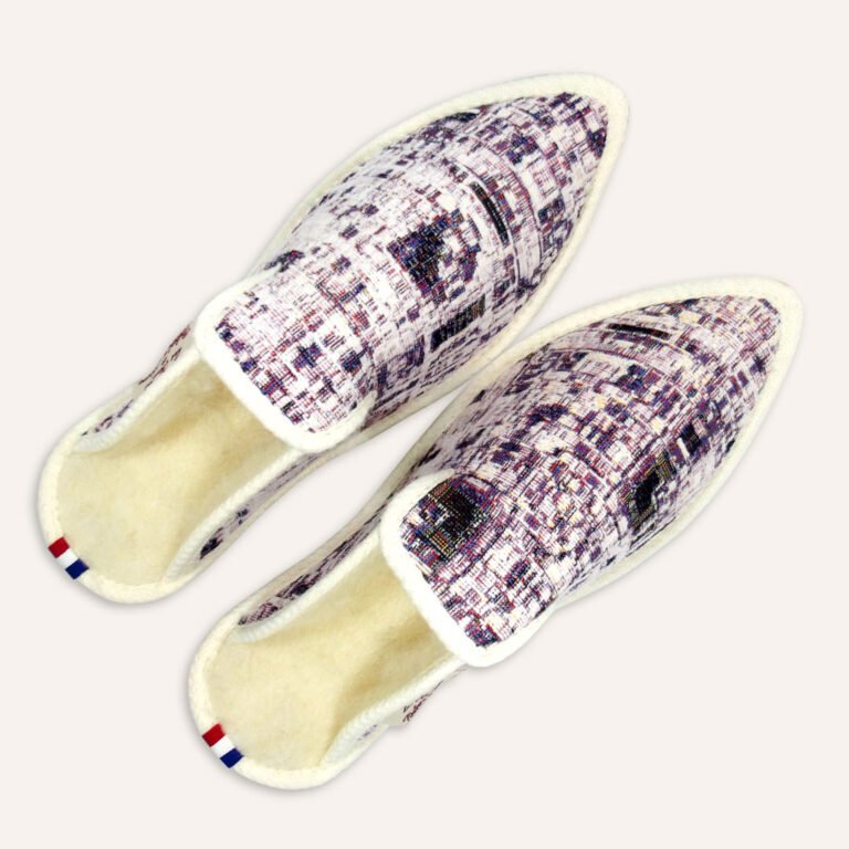 Les Chaussons de Bébert et Nonore - Babouches pour femme Jacquard Calia