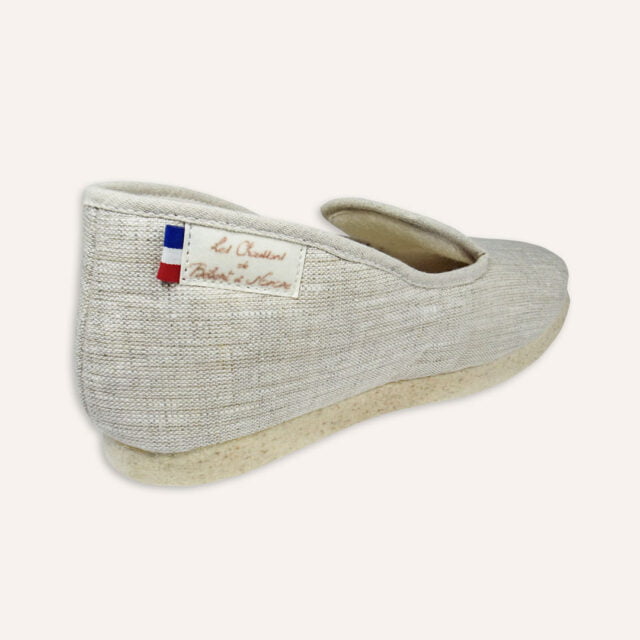 Les Chaussons de Bébert et Nonore - Charentaises en lin pour homme Horus