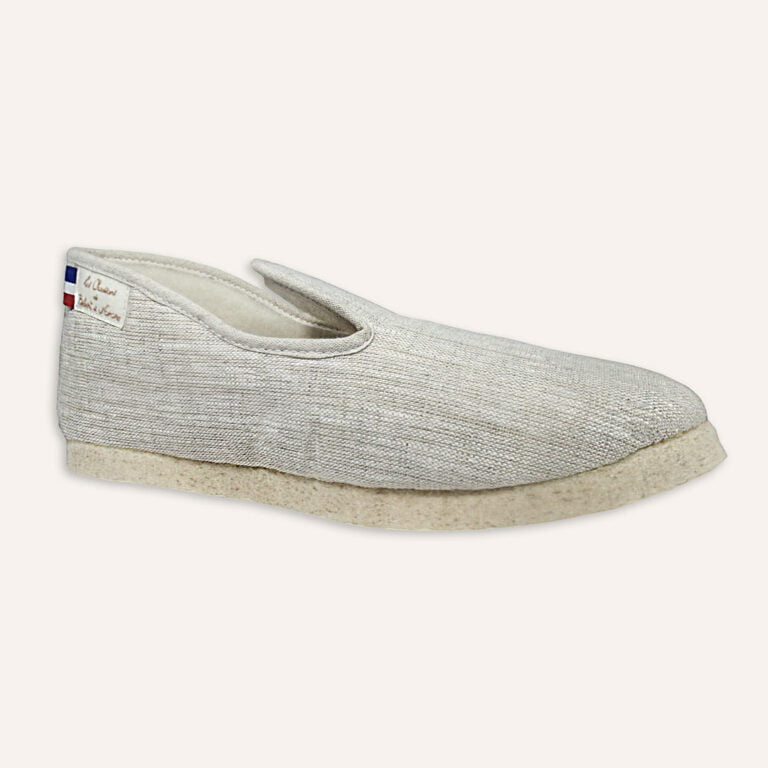 Les Chaussons de Bébert et Nonore - Charentaises en lin pour homme Horus