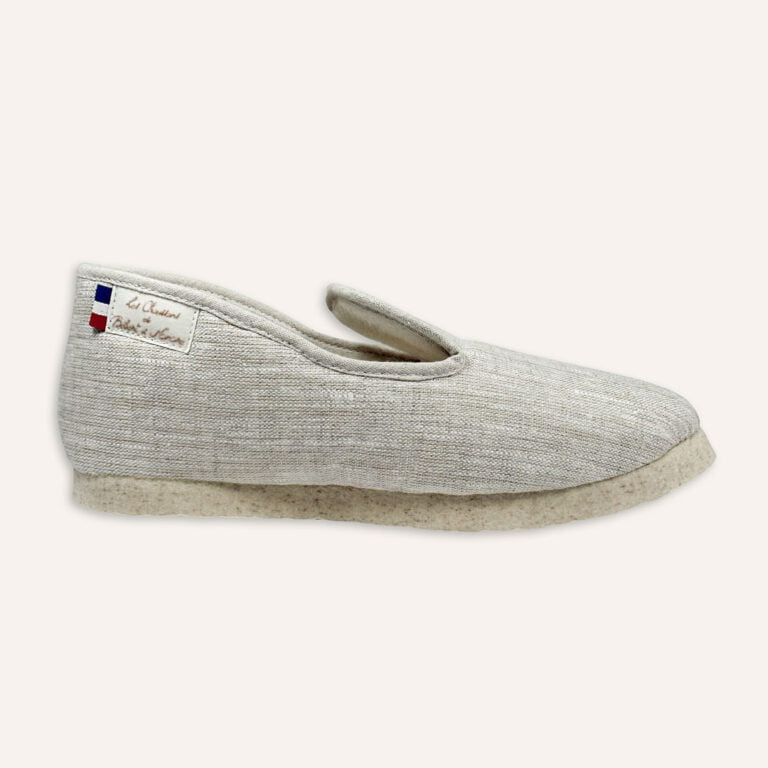 Les Chaussons de Bébert et Nonore - Charentaises en lin pour homme Horus