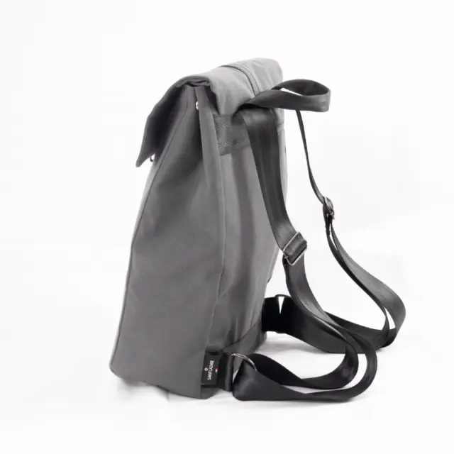 Sac à Dos En Cuir PICARD Luis - Gris Rock - Femme - Neuf Avec Housse