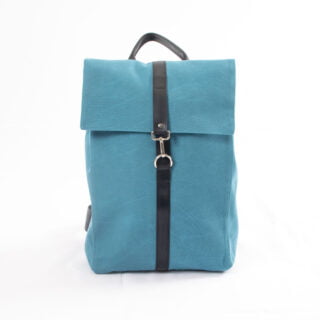 Sac à dos français – bleu paon par la marque SAINT LAZARE SAINT LAZARE - Sac à dos français – bleu paon