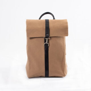 Sac à dos français – moka par la marque SAINT LAZARE SAINT LAZARE - Sac à dos français – moka