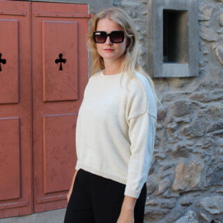 Sweet Alpaga - Pull alpaga blanc Anna