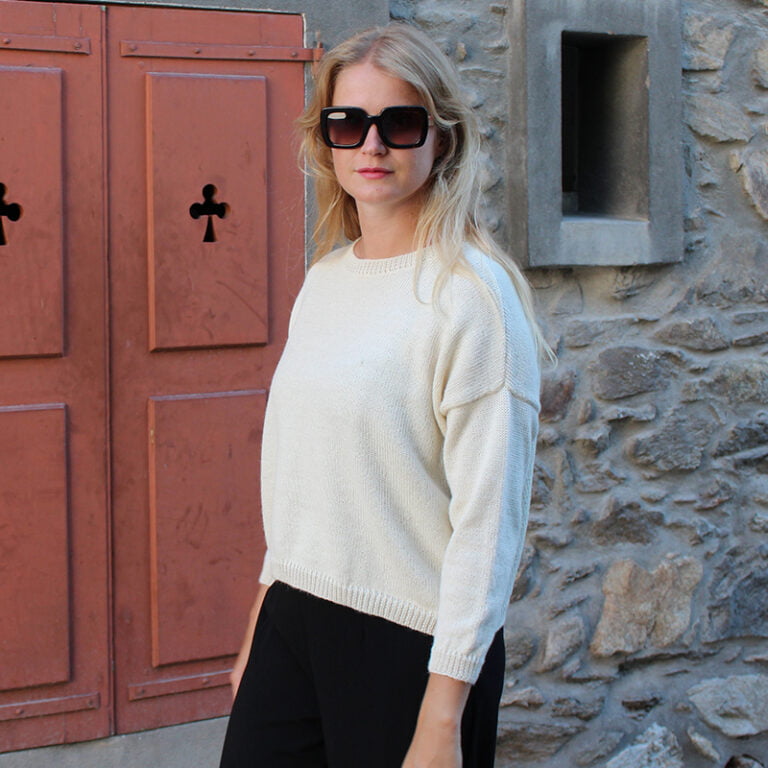 Sweet Alpaga - Pull alpaga blanc Anna